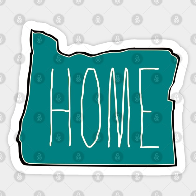 Oregon My home Sticker by Trashcancomic